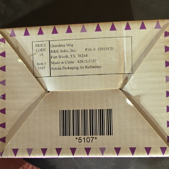 Purple Grandma's Mug with Owls - Picture 3 of 6